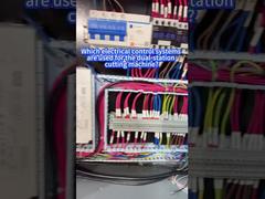 Które systemy sterowania elektrycznego są stosowane w maszynie do cięcia z dwiema stacjami?