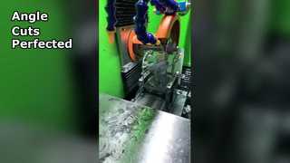 Precyzyjne, płynne cięcie pod kątem okrągłych pierścieni z rdzeniem proszkowym